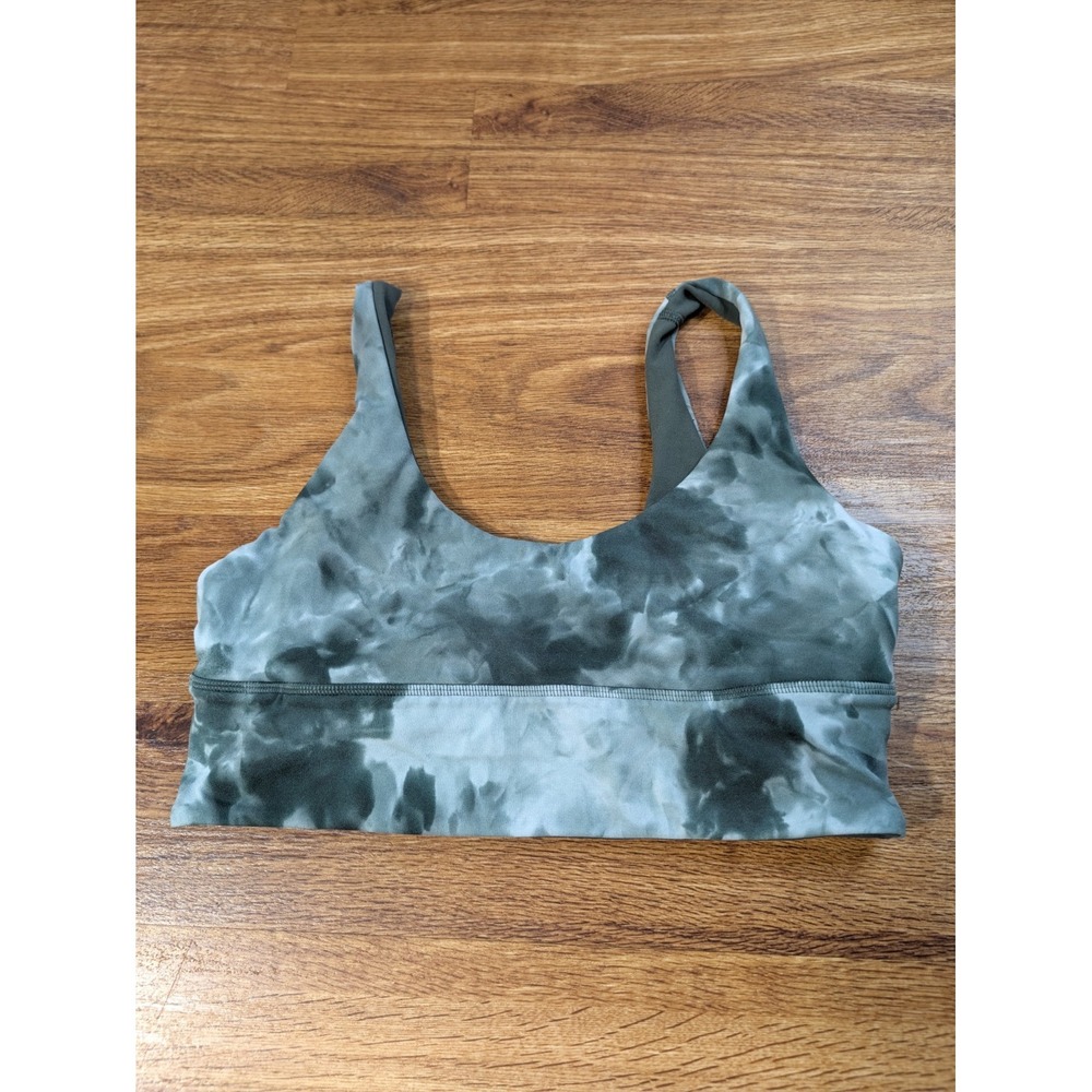 Lululemon Align Sports Bra Light Support A/B - Size 6 Diamond Dye Green
